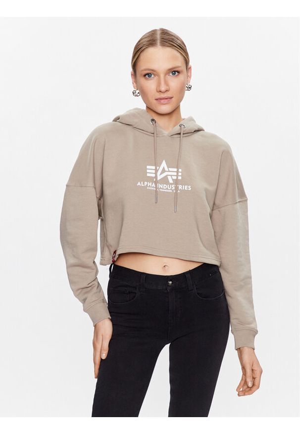 Bluza Alpha Industries. Kolor: beżowy. Materiał: bawełna
