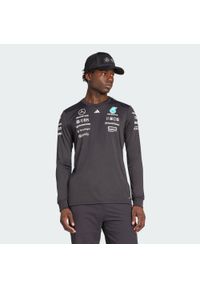 Adidas - Koszulka Mercedes - Amg Petronas Formula One Team Driver Long Sleeve. Kolor: czarny, biały, wielokolorowy. Materiał: materiał. Długość rękawa: długi rękaw #1