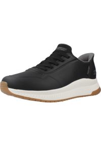 skechers - Kapcie SKECHERS SLIP-INS BOBS SQUAD 4 - DIRECT STEP Czarny. Kolor: czarny. Materiał: syntetyk, tkanina