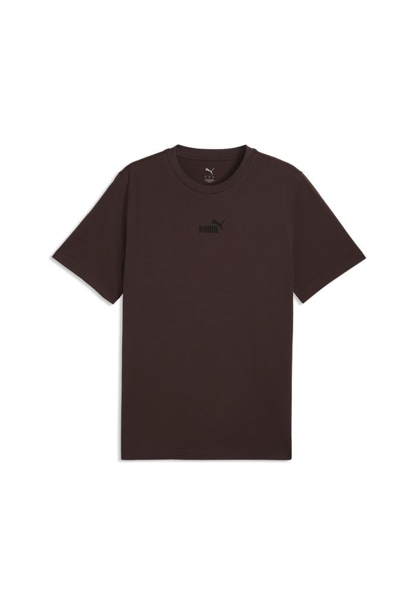 Puma - Męska koszulka Essentials z małym logo No. 1 PUMA. Kolor: brązowy. Sport: bieganie