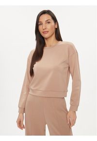 United Colors of Benetton - United Colors Of Benetton Bluza 3UNN3M05L Beżowy Relaxed Fit. Kolor: beżowy. Materiał: syntetyk, wiskoza