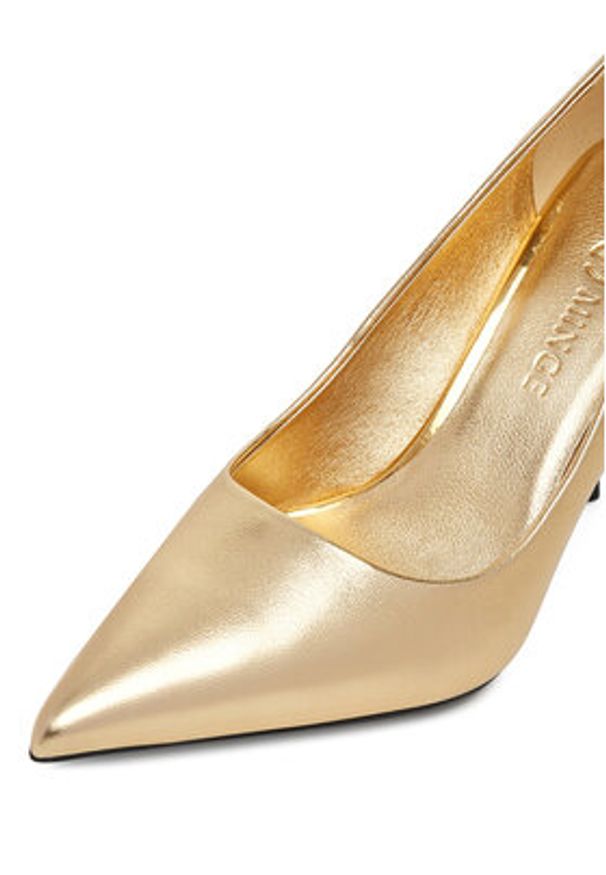 Eva Minge Szpilki EMAN-SLT1548-3 Złoty. Kolor: złoty. Materiał: skóra. Obcas: na szpilce