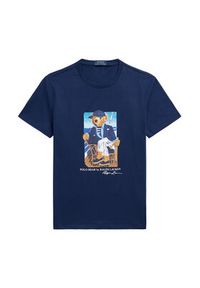 Polo Ralph Lauren T-Shirt 710B21964001 Granatowy Regular Fit. Typ kołnierza: polo. Kolor: niebieski. Materiał: bawełna #3