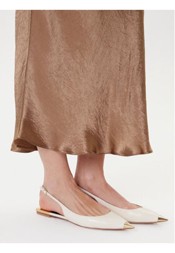 Marella Spódnica midi Pomez 2525106041 Brązowy Regular Fit. Kolor: brązowy. Materiał: syntetyk