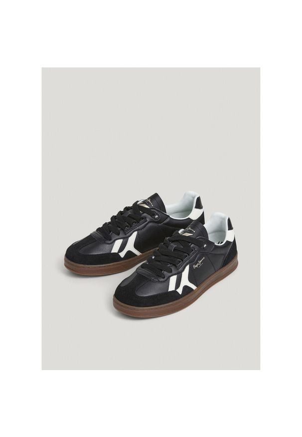 Sneakersy Pepe Jeans Ball Zero. Okazja: na co dzień. Kolor: czarny