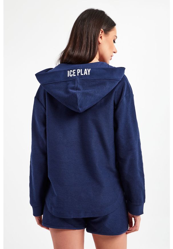 Ice Play - Bluza dresowa damska ICE PLAY. Typ kołnierza: kaptur. Materiał: dresówka. Długość rękawa: długi rękaw. Długość: długie
