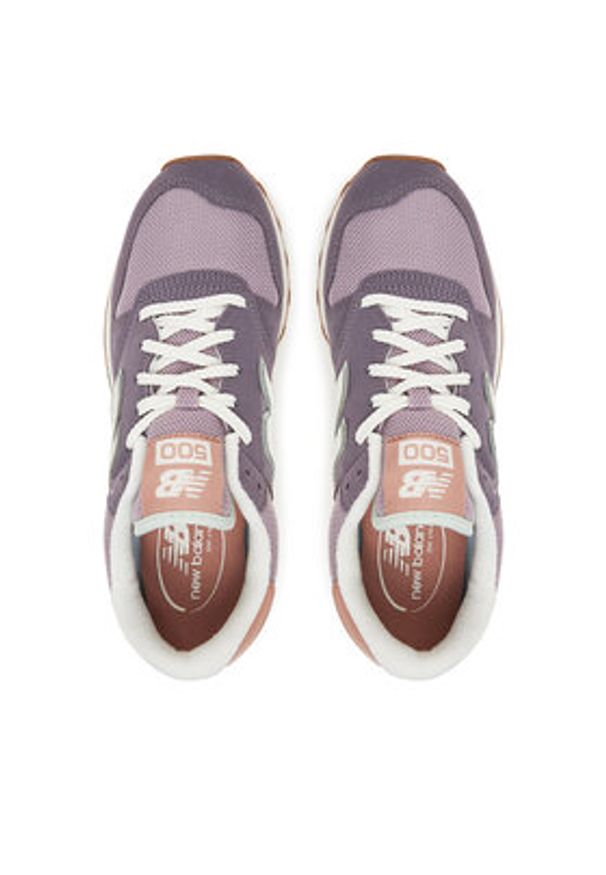New Balance Sneakersy GW500BPN Fioletowy. Kolor: fioletowy. Materiał: skóra, zamsz