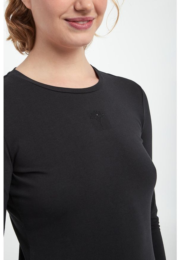Longsleeve damski z aplikacją JOOP!. Długość rękawa: długi rękaw. Wzór: aplikacja