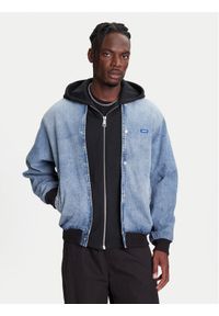 Hugo - HUGO Kurtka jeansowa Enjo 50541735 Niebieski Relaxed Fit. Kolor: niebieski. Materiał: bawełna #1