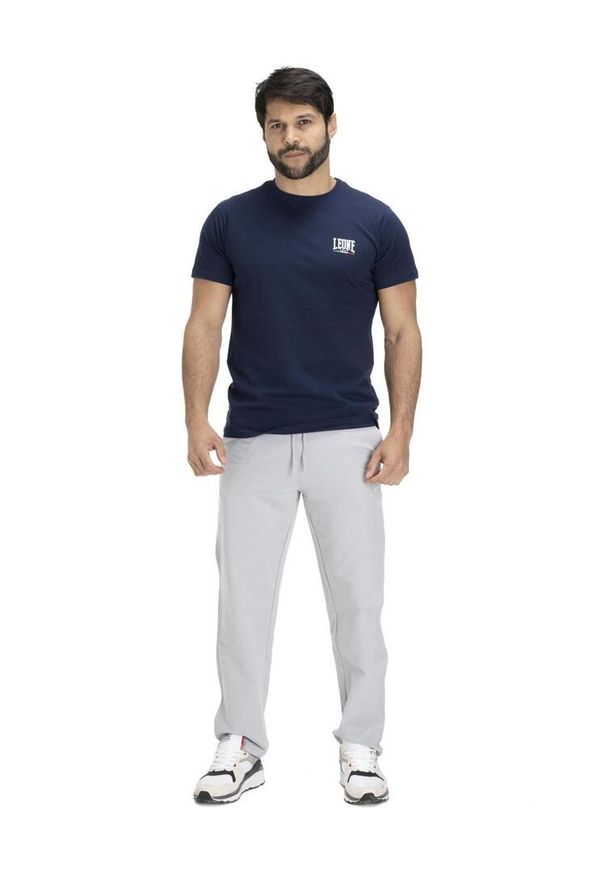 LEONE 1947 APPAREL - Męska koszulka z krótkim rękawem Leone 1947 Apparel. Kolor: niebieski. Materiał: tkanina. Długość rękawa: krótki rękaw. Długość: krótkie. Sport: fitness