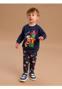 Sinsay - Legginsy Mickey Mouse - granatowy. Kolor: niebieski. Wzór: motyw z bajki