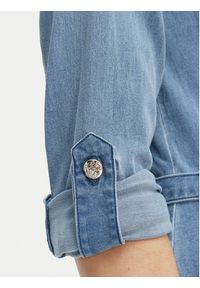 Morgan Sukienka jeansowa 261-RODEX Niebieski Slim Fit. Kolor: niebieski. Materiał: bawełna #2