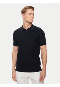 Karl Lagerfeld - KARL LAGERFELD Polo 655040 542307 Granatowy Regular Fit. Typ kołnierza: polo. Kolor: niebieski. Materiał: bawełna