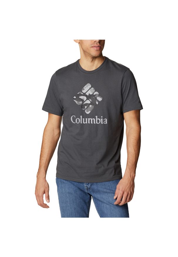 columbia - Koszulka trekkingowa męska Columbia Rapid Ridge Graphic. Kolor: szary