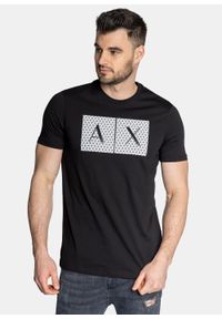 Koszulka męska czarna Armani Exchange 8NZTCK Z8H4Z 1200. Kolor: czarny