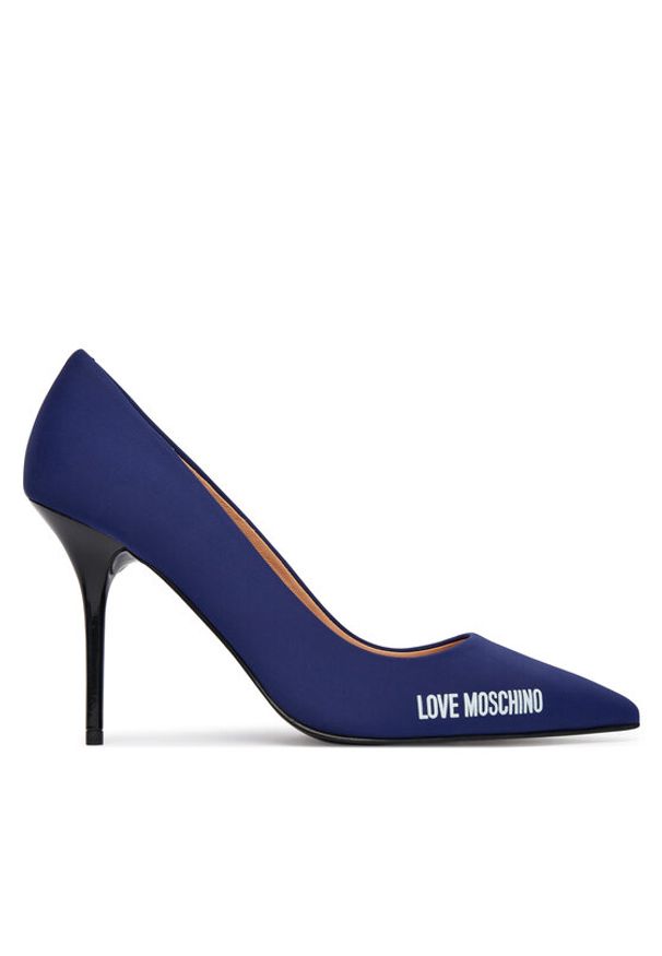 Love Moschino - LOVE MOSCHINO Szpilki JA10299G1OIM0750 Niebieski. Kolor: niebieski. Materiał: skóra. Obcas: na szpilce