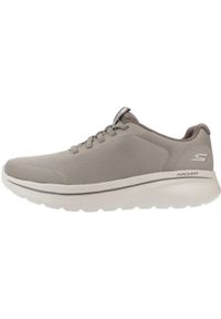 skechers - Kapcie SKECHERS GO WALK ARCH FIT N-JOY - CULLMAN Szary. Kolor: szary. Materiał: syntetyk, tkanina. Model: Skechers Sport. Sport: turystyka piesza
