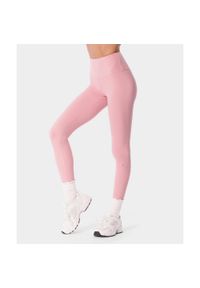 Legginsy crossback na pilates dla kobiet Carpatree Balletcore. Stan: podwyższony. Kolor: różowy. Sport: joga i pilates