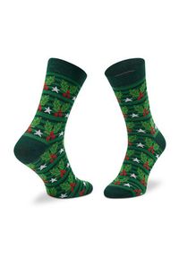Rainbow Socks Zestaw 3 par wysokich skarpet unisex Xmas Socks Box Stripes Pak 3 Zielony. Kolor: zielony. Materiał: materiał #3