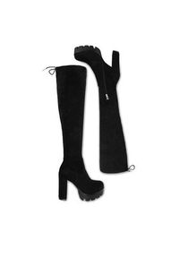 DeeZee Kozaki 23759-7-BLACK SU Czarny. Kolor: czarny. Materiał: materiał #7