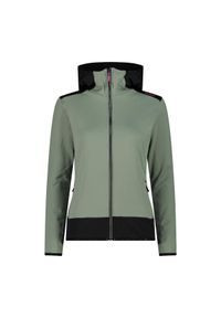 Bluza damska turystyczna CMP 34E2306. Okazja: na co dzień. Kolor: zielony. Styl: casual, sportowy. Sport: turystyka piesza #1