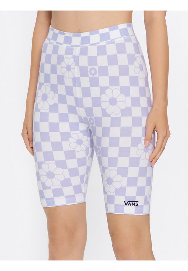 Vans Kolarki Wm Flying V Print VN0A7PNE Fioletowy Regular Fit. Kolor: fioletowy. Materiał: bawełna. Wzór: nadruk