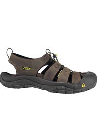 keen - Buty trekkingowe męskie Keen Newport Bison. Kolor: brązowy. Materiał: skóra, materiał