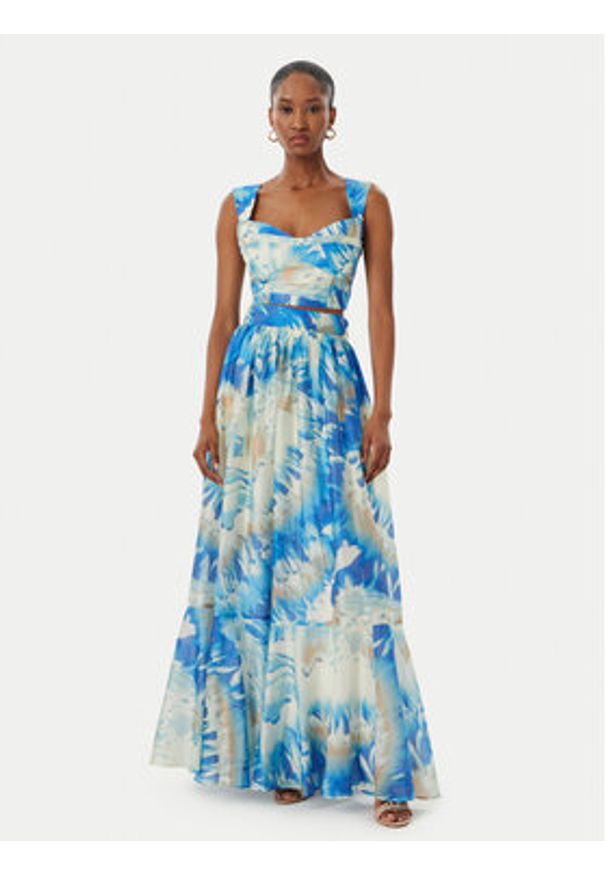 Marciano Guess Spódnica maxi G6GD18 W1988 Niebieski Regular Fit. Kolor: niebieski. Materiał: lyocell