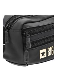 Big-Star - Czarna Damska Saszetka Na Biodro Big Star. Kolor: czarny. Materiał: materiał
