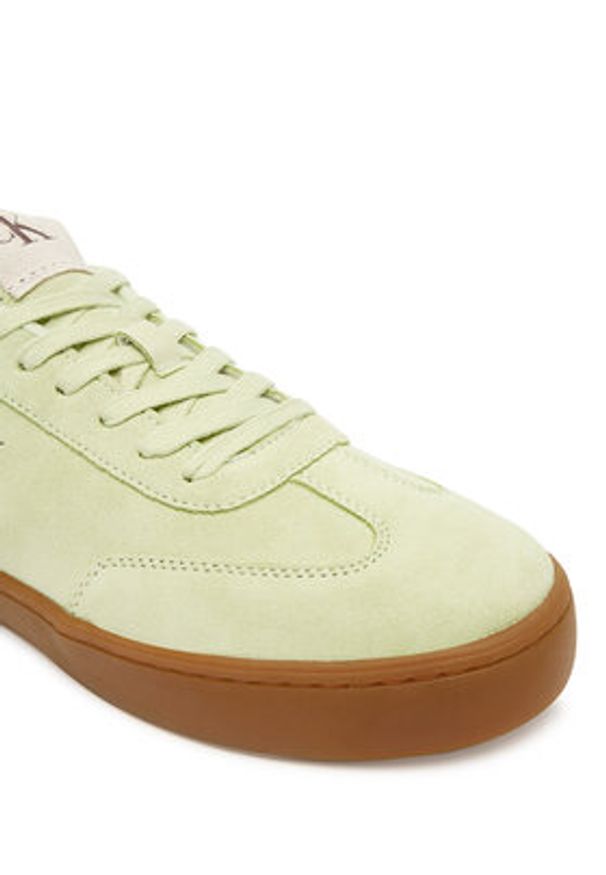 Calvin Klein Jeans Sneakersy Classic Cupsole Mg Su YM0YM01300 Biały. Kolor: biały. Materiał: skóra