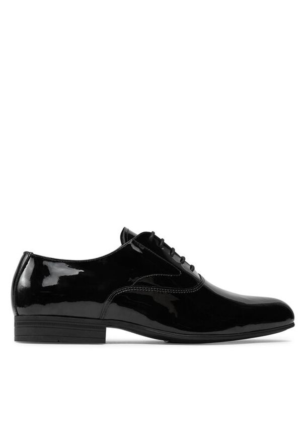 Calvin Klein Półbuty Oxford Pat HM0HM01600 Czarny. Kolor: czarny. Materiał: lakier, skóra