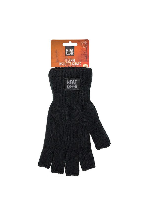 HEAT KEEPER - Rękawice termiczne Heat Keeper bez palców. Kolor: czarny. Sport: turystyka piesza