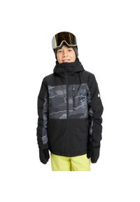 Quiksilver - Kurtka śniegowa techniczna dla Chłopcy SIDE HIT PRINTED Czarny. Kolor: wielokolorowy, zielony, brązowy. Sezon: zima. Sport: narciarstwo #1