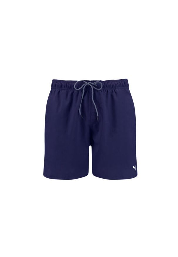 Puma - Kąpielówki Męskie Średnie Długie Granatowe. Kolor: czerwony, niebieski, wielokolorowy. Materiał: poliester. Długość: długie