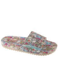 skechers - Klapki na basen damskie, Pop Ups 2 - Spring Crush. Kolor: wielokolorowy
