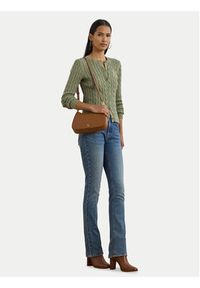 Lauren Ralph Lauren - LAUREN RALPH LAUREN Kardigan 200932225009 Zielony Slim Fit. Kolor: zielony. Materiał: bawełna #5