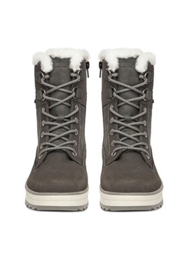 Remonte Trzewiki CEO-D2B73-45 Szary. Kolor: szary. Materiał: nubuk, skóra