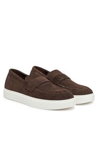 Calvin Klein Półbuty Moccasin Sue Unlined HM0HM01819 Brązowy. Kolor: brązowy. Materiał: zamsz, skóra