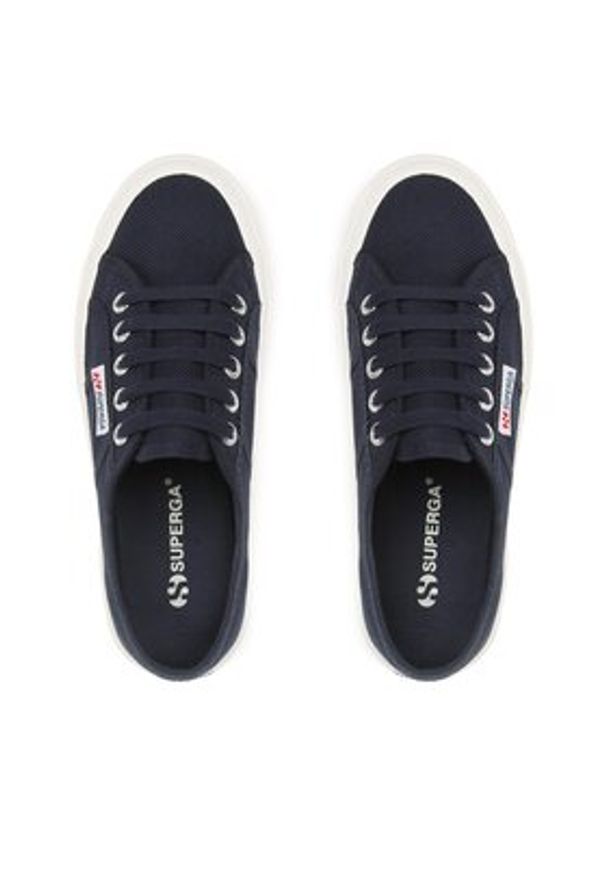 Superga Tenisówki 2750 Cotu Classic Granatowy. Kolor: niebieski. Materiał: materiał