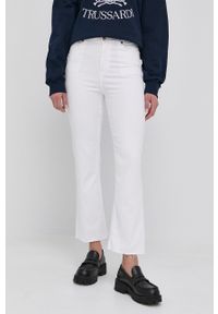 Silvian Heach jeansy damskie high waist. Stan: podwyższony. Kolor: biały