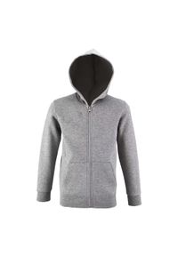 SOL'S - Bluza Dziecięca Stone Z Pełnym Zamkiem Błyskawicznym. Kolor: szary
