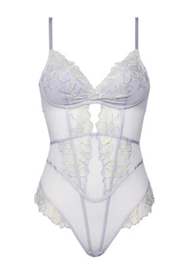Hunkemöller Body 301936 Fioletowy. Kolor: fioletowy. Materiał: syntetyk