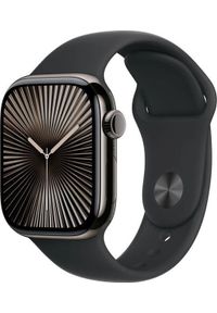 APPLE - Smartwatch Apple Watch 10 GPS + Cellular 46mm Slate Titanium S/M Czarny (MWYD3ET-A). Rodzaj zegarka: smartwatch. Kolor: czarny