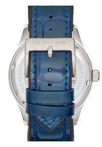 U.S. Polo Assn. Zegarek Yale USP7371BL Niebieski. Kolor: niebieski. Materiał: skóra #3
