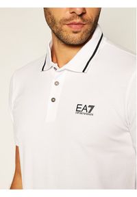 EA7 Emporio Armani Polo 8NPF06 PJ04Z 1100 Biały Regular Fit. Typ kołnierza: polo. Kolor: biały. Materiał: bawełna #3