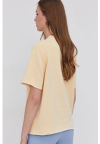 Victoria Victoria Beckham Bluza damska kolor żółty gładka. Okazja: na co dzień. Kolor: żółty. Długość rękawa: krótki rękaw. Długość: krótkie. Wzór: gładki. Styl: casual