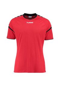 Jersey Hummel auth charge poly. Kolor: czerwony. Materiał: jersey. Sport: outdoor, piłka nożna #1