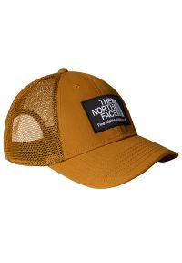 Czapka z daszkiem The North Face Mudder Trucker 0A5FXAVC71 - brązowa. Kolor: brązowy. Materiał: skóra, tkanina, poliester