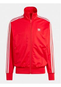 Adidas - adidas Bluza adicolor Classics IJ7060 Czerwony Loose Fit. Kolor: czerwony. Materiał: syntetyk #7