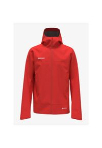 Kurtka z membraną męska Mammut Crater Light HS Hooded Jacket. Kolor: czerwony